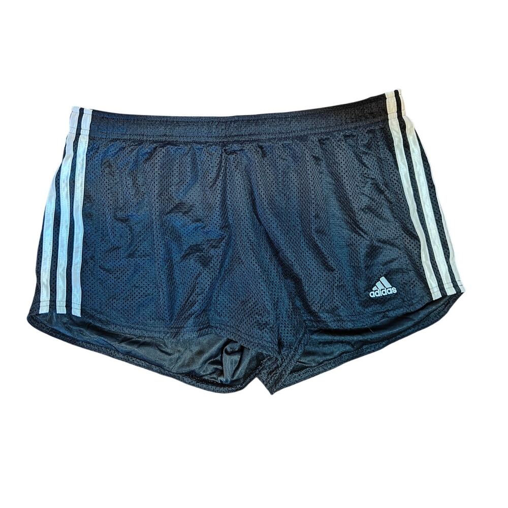 Adidas Black Mesh Athletic Shorts Climalite Running Gym Women M